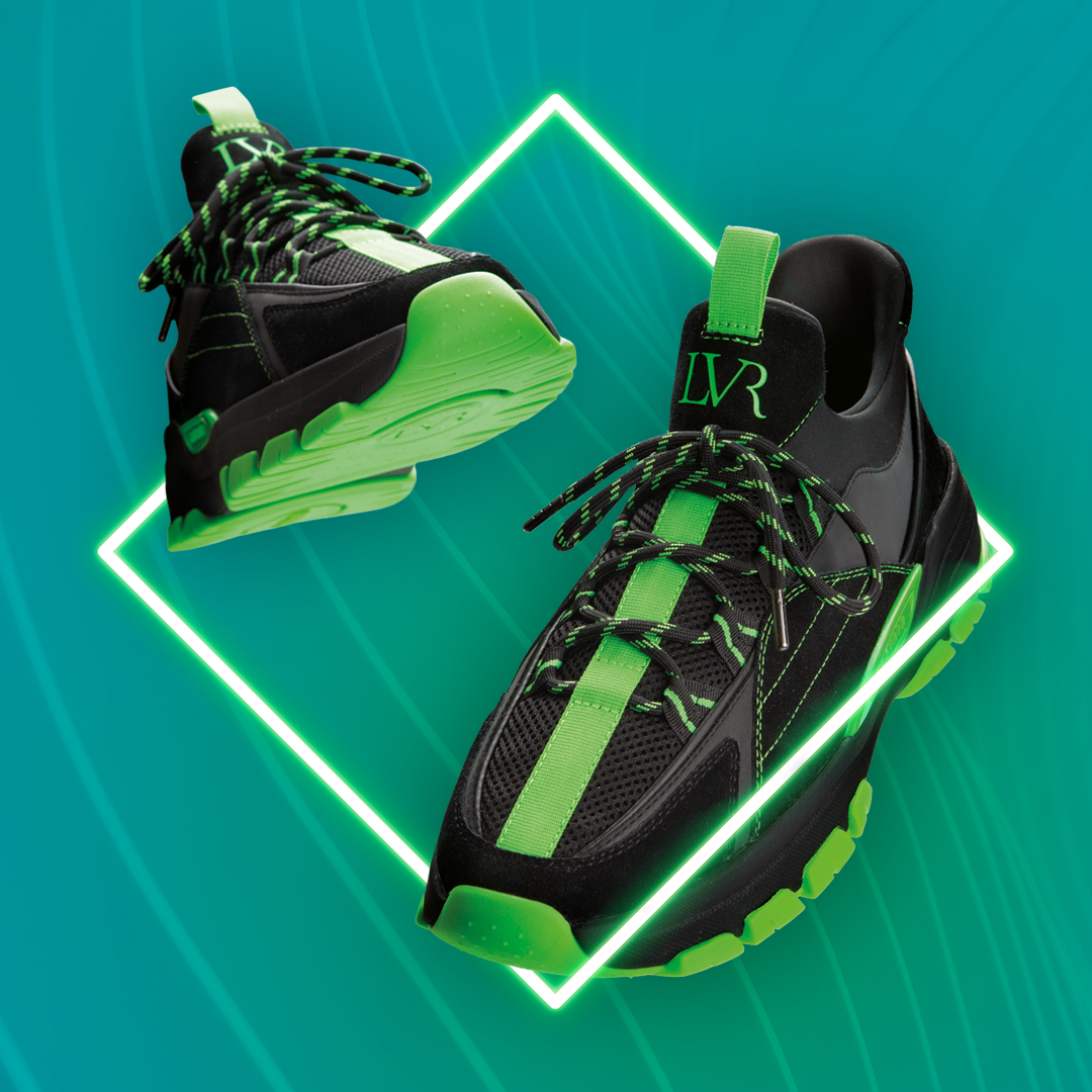 LAVAIR Creator EVO Sneakers Neon Light Graphic.
